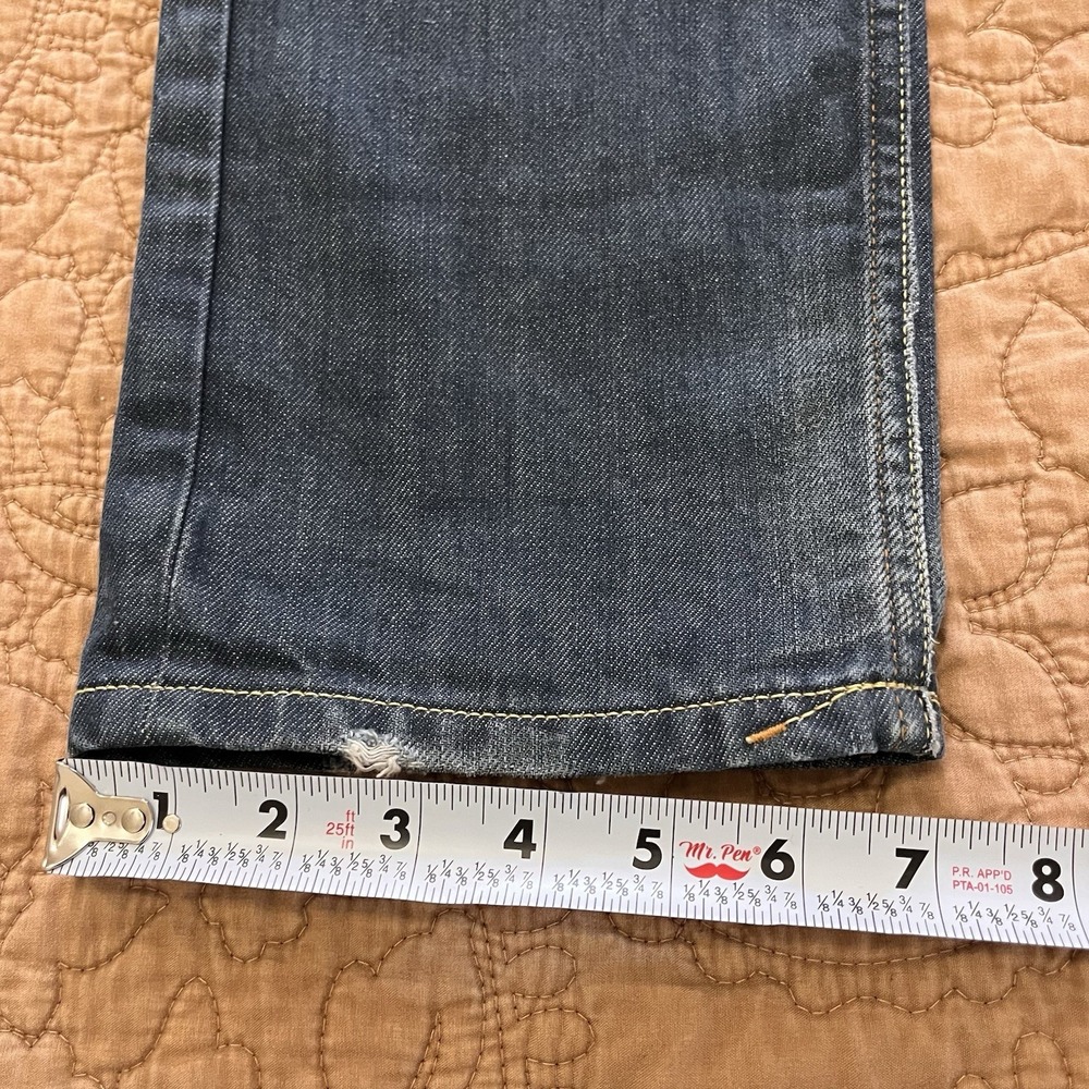 Gilded Age GA-1008Z Luxury Italian Denim Straight Leg 30x32 Green Stitch Accent - Picture 2 of 14